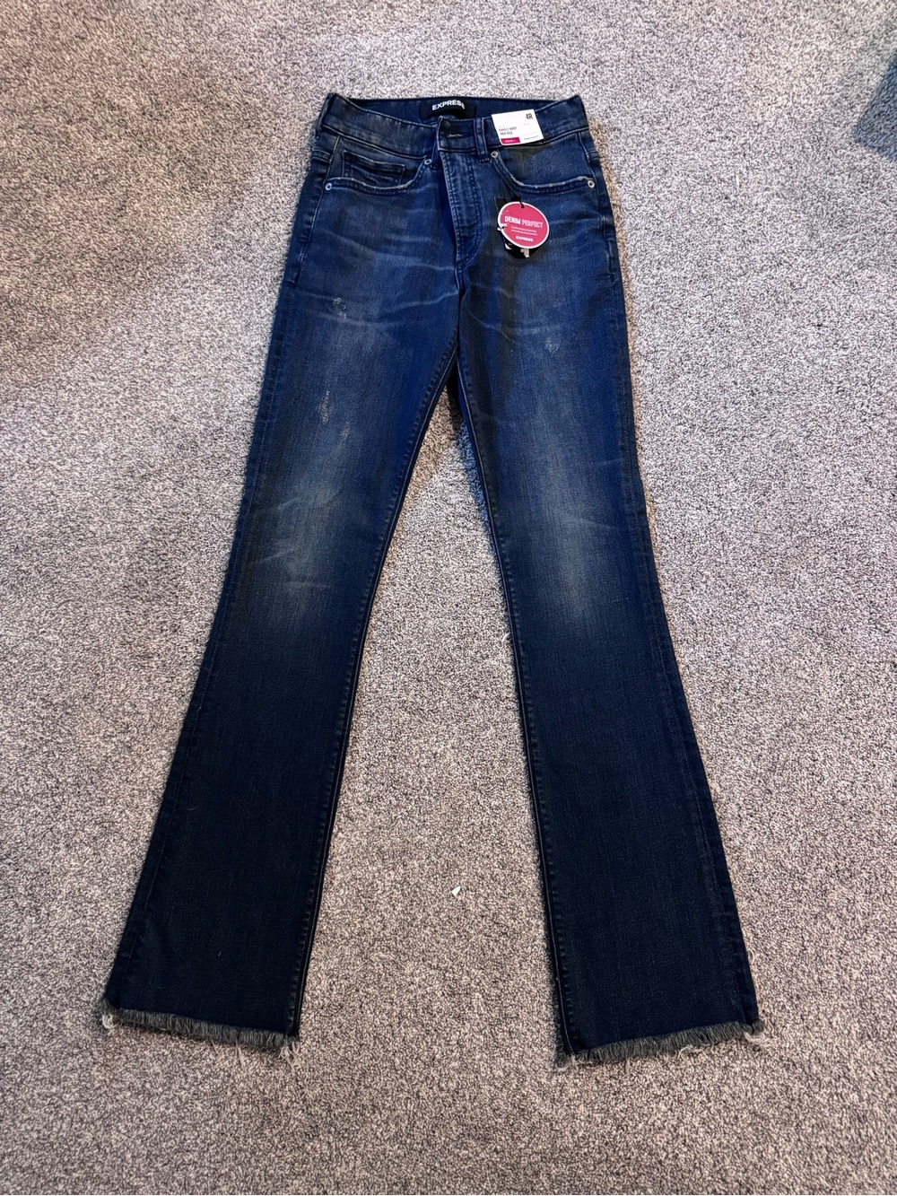 Express Dark Indigo Bootcut Jeans